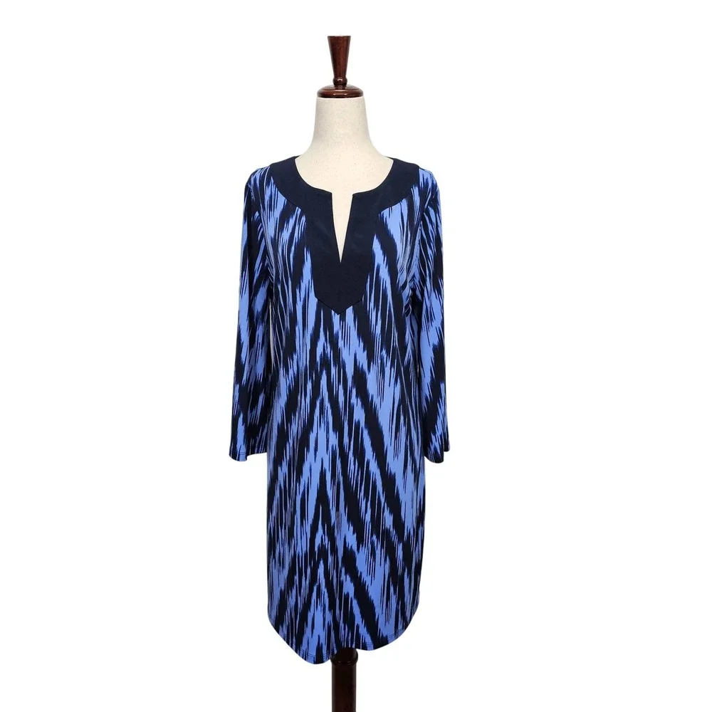 Michael Kors Dress Womens Medium Ikat Print Tunic Long‎ Sleeve Polyester